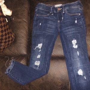 Abercrombie kids pull-on jean leggings